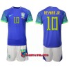 Virallinen Fanipaita + Shortsit Brasilia Neymar Jr 10 Vieraspelipaita MM-Kisat 2022 - Lasten
